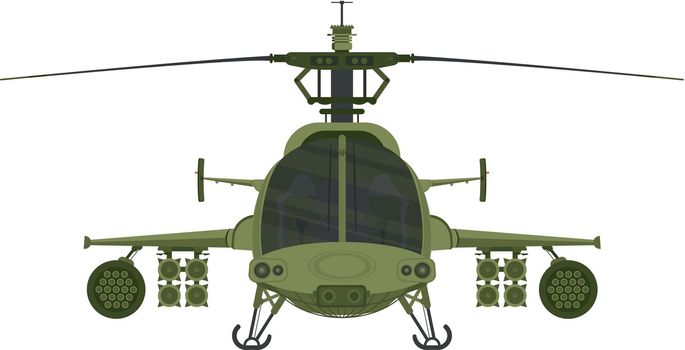 apache war machine vector illustration