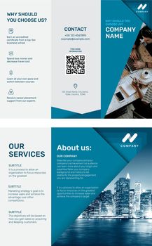 Business brochure template vector for marketing company
