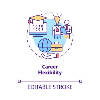 Career flexibility concept icon