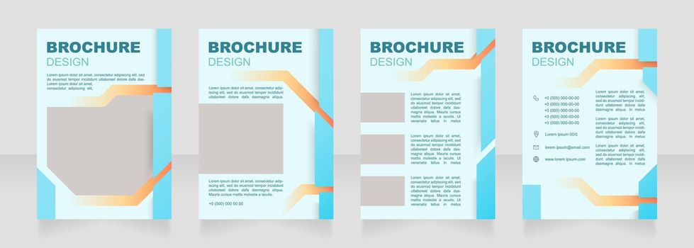 Assigning resources in project management blank brochure design