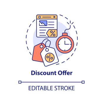 Discount offer concept icon
