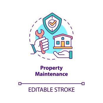 Property maintenance concept icon