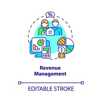 Revenue management concept icon