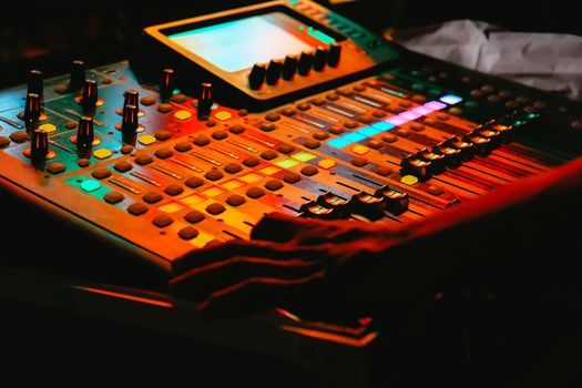 audio mixing control panel