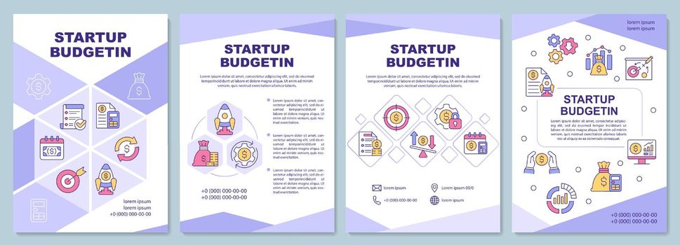 Startup budgeting brochure template