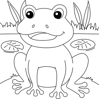 Frog Coloring Page for Kids