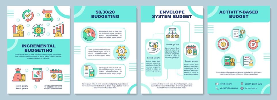 Budgeting methods brochure template