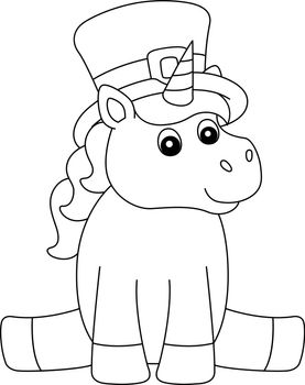 St. Patrick Day Unicorn Coloring Page for Kids