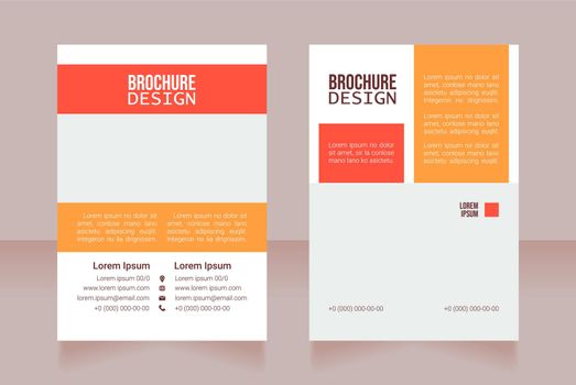 Certification course blank brochure design