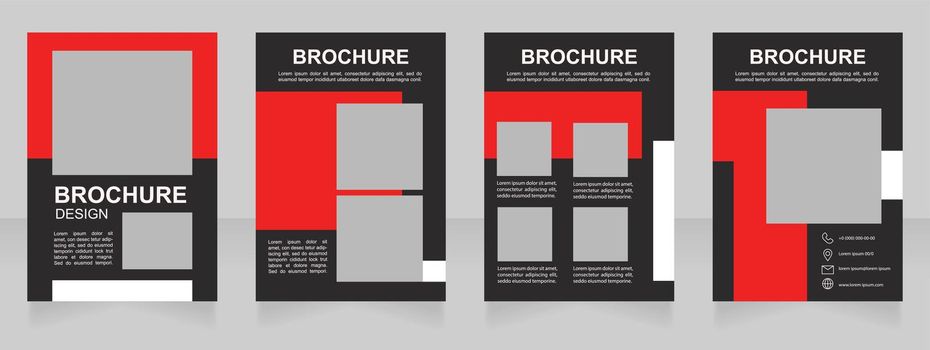 Modern photography artists guide blank brochure design
