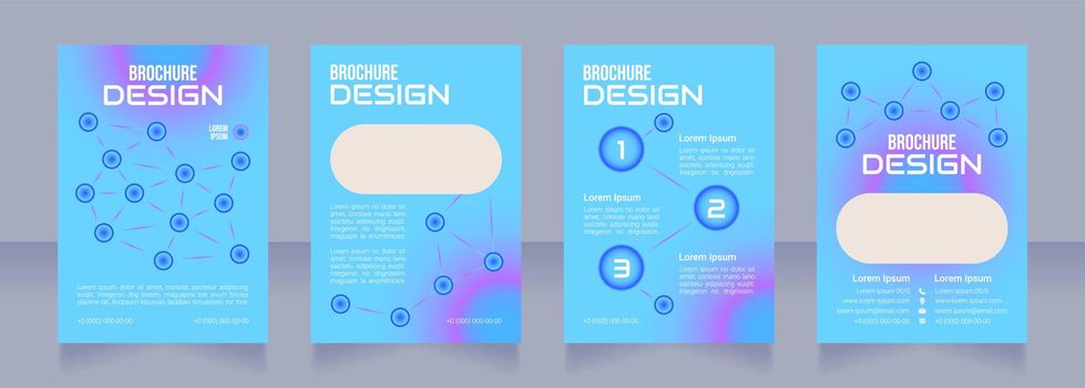 Ecommerce management blank brochure design