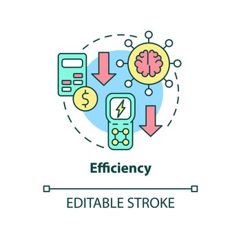 Efficiency concept icon