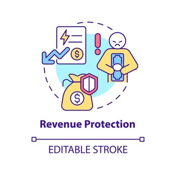 Revenue protection concept icon