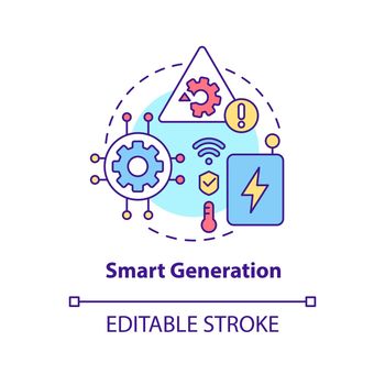 Smart generation concept icon