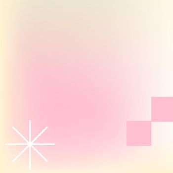 Pink pastel gradient background vector in abstract memphis style with retro border