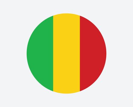 Mali Round Flag
