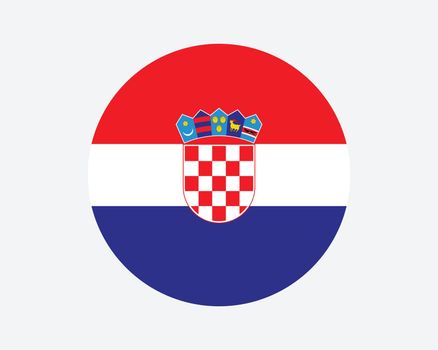 Croatia Round Flag
