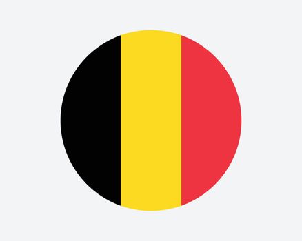 Belgium Round Flag