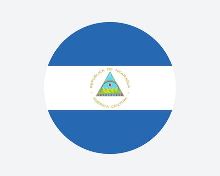 Nicaragua Round Flag