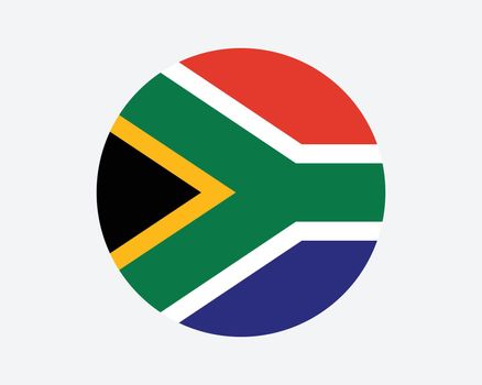 South Africa Round Flag