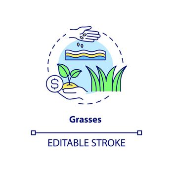 Grasses concept icon