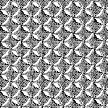 Ethnic black and white abstract zenart pattern.