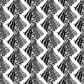Ethnic black and white pattern. Abstract pattern.