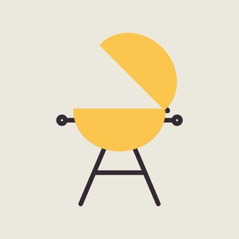 Grill barbeque cookout vector flat icon