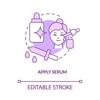 Apply serum purple concept icon