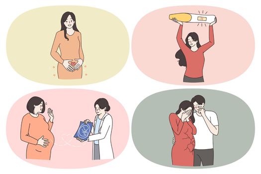 Maternity pregnancy and healthcare concept