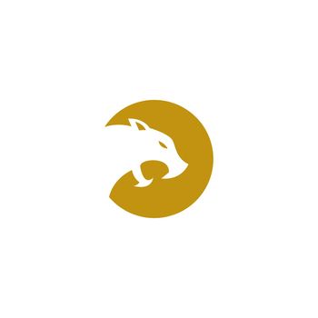 Jaguar icon logo design template illustration