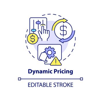 Dynamic pricing concept icon