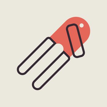 Can opener vector icon. Kitchen appliances