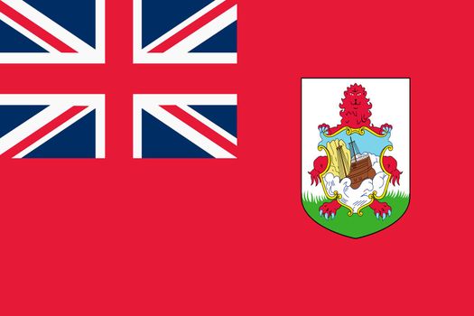 Bermuda flag background illustration red ensign coat of arms