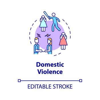 Domestic violence concept icon