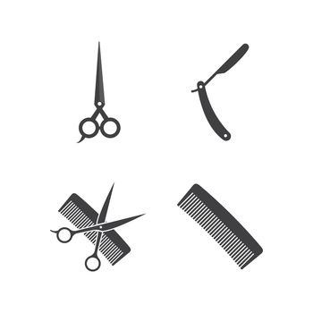 vintage barber shop logo