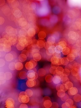 Festive illumination from the bokeh of electric lights.