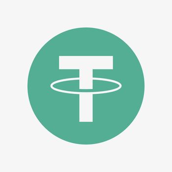 Tether symbol. Vector icon. USDT logo. Crypto