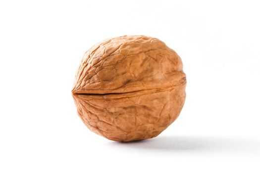 Walnut on white isolated background, clipping path, full depth of field