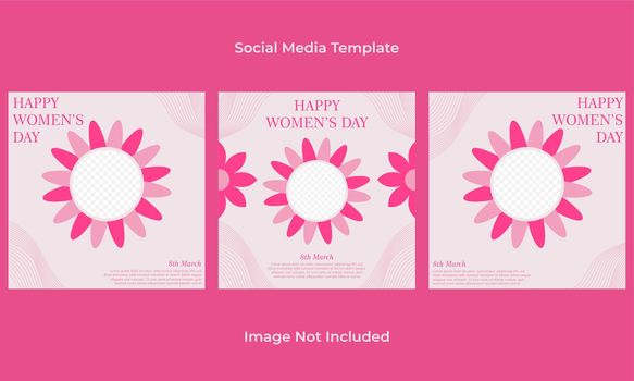 international women's day social media post template