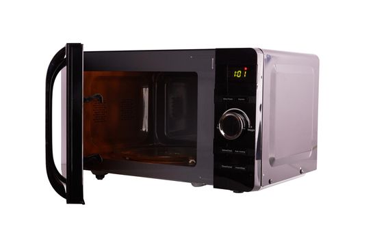 Open microwave oven