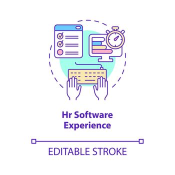 HR software experience concept icon