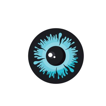 eye retina and pupil vector illustration concept design