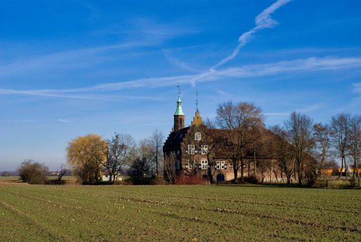 Monumental building near the Dutch village Meeuwen
