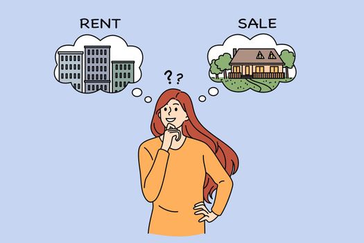 Renting and sale apartment concept