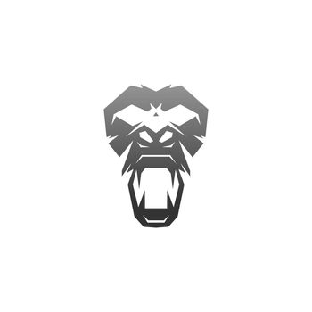 Gorilla logo design vector icon template