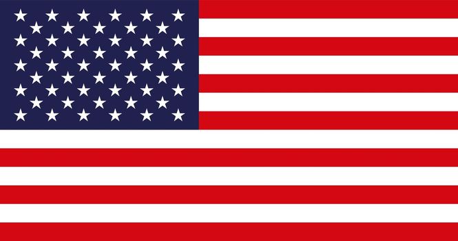 Vector flag of the United States of America