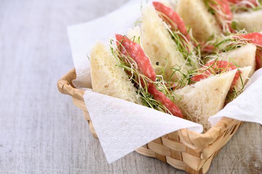 Microgreens sprouts sandwich-healthy food