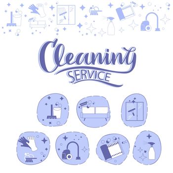 Cleaning company concept.