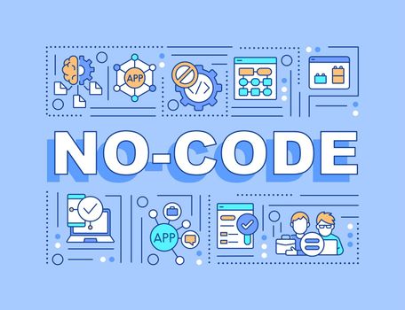 No code word concepts blue banner